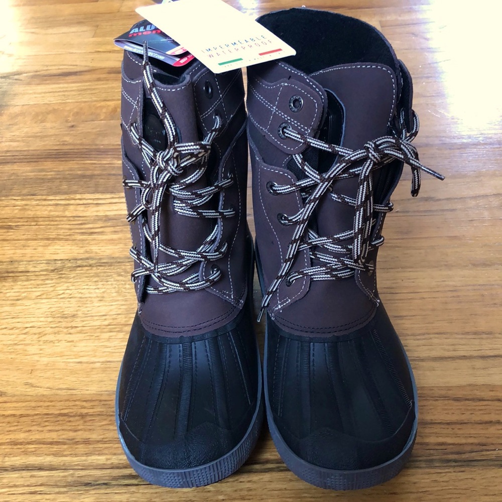 Pajar Leroy Waterproof Snow Boots, Men’s 9, Brown, brand new w tags in box